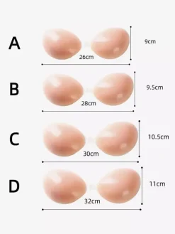 4 Size Push Up Nipple Covers Breathable Silicone Pasties For Women