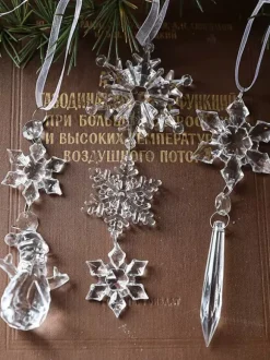 Accessory Christmas Transparent Synthetic Christmas Pattern Christmas Holidays Costumes