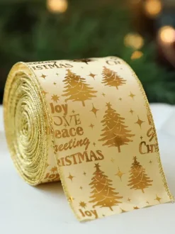 Accessory Christmas Gold Polyester Fiber Christmas Pattern Christmas Holidays Costumes