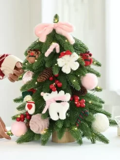 Accessory Christmas Pink Synthetic Christmas Pattern Christmas Holidays Costumes
