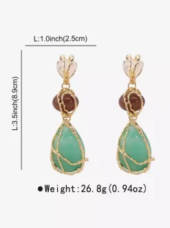 Acrylic Teardrop Shaped Earrings For Women 2026