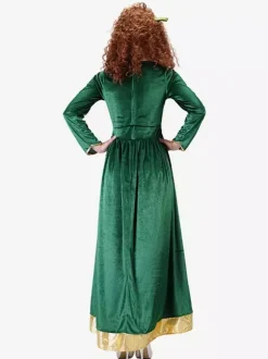 Adult Princess Green Retro Costumes Velour 18th Century Costume