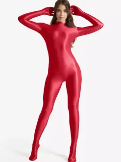 Adults Bodysuit Jumpsuit Women's Set Sexy Lycra Spandex Catsuit