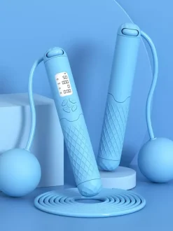 Adults And Kids Athletic Cordless Rechargeable Jump Rope Adjustable Athletic Fitness Exercise Smart Counting Weight-bearingJumping Rope