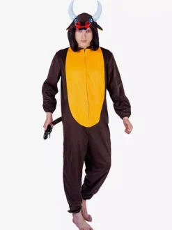 Adults Animal Kigurumi Onesie Pajamas Adult's Deep Brown Polyester Jumpsuit Costumes