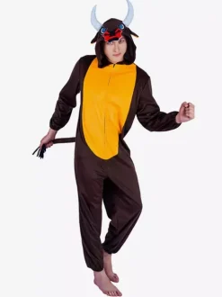 Adults Animal Kigurumi Onesie Pajamas Adult's Deep Brown Polyester Jumpsuit Costumes
