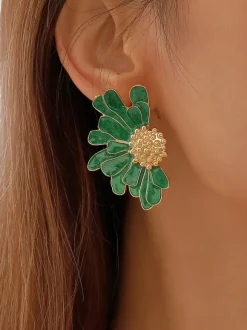 Alloy Flower Earrings For Women 2026