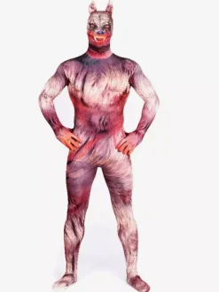 Animal Zentai Suits Adult Zentai Suit Werewolf Lycra Spandex Full Body Costumes