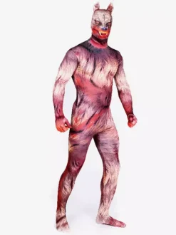 Animal Zentai Suits Adult Zentai Suit Werewolf Lycra Spandex Full Body Costumes