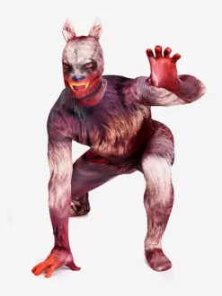 Animal Zentai Suits Adult Zentai Suit Werewolf Lycra Spandex Full Body Costumes