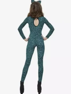 Animal Zentai Suits Womens Sexy Catsuit Leopard Printed Zentai Costumes