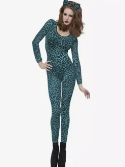 Animal Zentai Suits Womens Sexy Catsuit Leopard Printed Zentai Costumes
