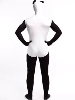 Animal Zentai Suits Adults Zentai Suits Panda Sexy Black Lycra Spandex Color Block Animal Full Body Costumes
