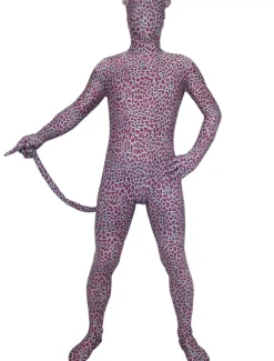 Animal Zentai Suits Red Leopard Lycra Unisex Zentai Suits