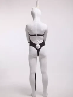 Animal Zentai Suits Adults Zentai Suits Sexy Playboy Bunny White Lycra Spandex Color Block Full Body Costumes