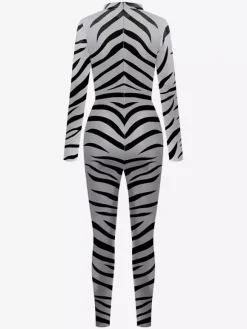 Animal Zentai Suits Zentai Unisex Cosplay Bodysuit Zebra Animal Skin Printed Party Skinny Catsuit Jumpsuit