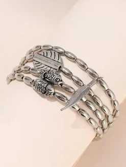 Anklet Feather Pendant Plated Boho-Inspired Ankle Bracelet