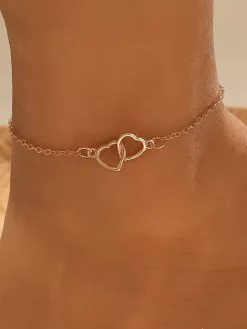 Anklet Heart Openwork Beach Summer Ankle Bracelet