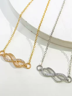 Anklet Rhinestone Infinity Timeless Chic Bikinis Beach Ankle Chain
