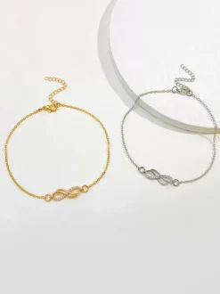 Anklet Rhinestone Infinity Timeless Chic Bikinis Beach Ankle Chain