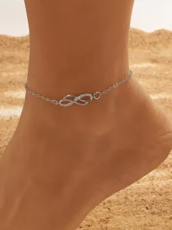 Anklet Rhinestone Infinity Timeless Chic Bikinis Beach Ankle Chain