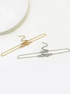Anklet Rhinestone Infinity Timeless Chic Bikinis Beach Ankle Chain