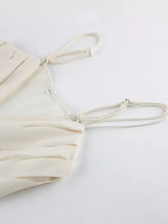 Apricot Cami Top V-Neck Strappy Chic Camis For Women