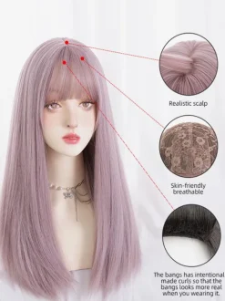 As Image Lolita Wig Long Heat-resistant Fiber Lolita Accessories