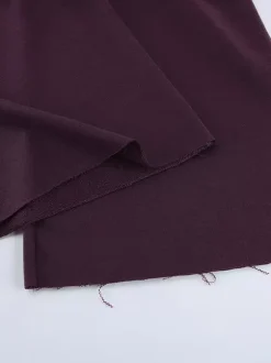 Athleisure Set For Active Women - Plum Hooded Zip-up Wide Leg Tracksuit - 2026 Spring Lounge & Yoga Wear
