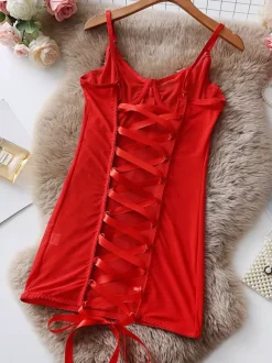 Babydolls Lingerie Babydoll For Woman White Polyester Sexy