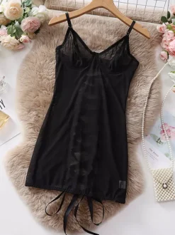 Babydolls Lingerie Babydoll For Woman White Polyester Sexy