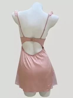 Babydolls Lingerie Sexy Champagne Lace Backless Tulle Sexy Nightgown