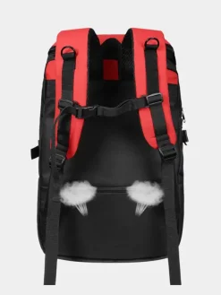 Backpack for Men Red Cycling Patchwork Bag