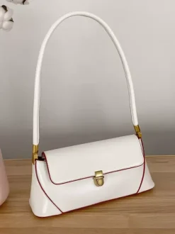 Baguette Bag Faux Leather Slim Shoulder Bag For Women 2026