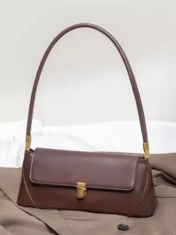 Baguette Bag Faux Leather Slim Shoulder Bag For Women 2026