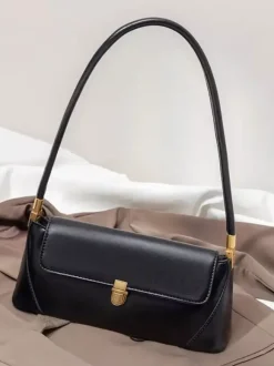 Baguette Bag Faux Leather Slim Shoulder Bag For Women 2026