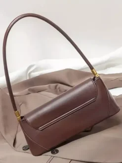 Baguette Bag Faux Leather Slim Shoulder Bag For Women 2026