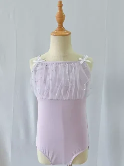 Ballet Dance Costumes Lavender Kid's Ballerina Polyester Dress Dancing Costumes