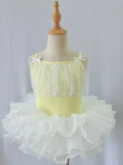 Ballet Dance Costumes Lavender Kid's Ballerina Polyester Dress Dancing Costumes