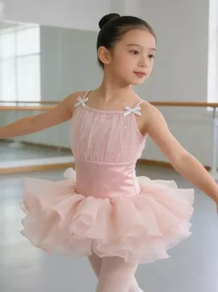 Ballet Dance Costumes Lavender Kid's Ballerina Polyester Dress Dancing Costumes