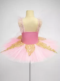 Ballet Dance Costumes Pink Girl's Kid's Ballerina Lycra Spandex Dress Dress Dancing Wear