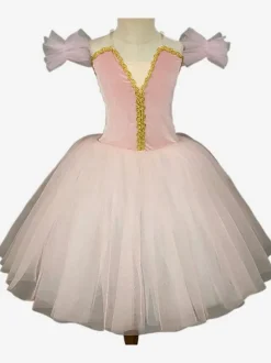 Ballet Dance Costumes Red Girl's Kid's Ballerina Ruffles Lace Polyester Dress Dancing Wear
