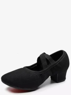 Ballet Dance Shoes Woman's Black Closed Toe Dance Shoes