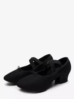 Ballet Dance Shoes Woman's Black Closed Toe Dance Shoes