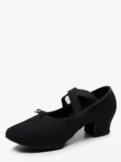 Ballet Dance Shoes Woman's Black Closed Toe Dance Shoes