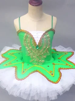 Ballet Dance Costumes Burgundy Girl's Kid's Ballerina Lace Sequins Lace Polyester Dress Set Performance Wear