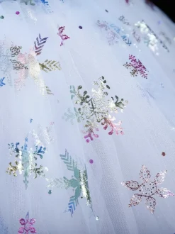 Ballet Dance Costumes Light Sky Blue Girl's Adult's Ballerina Sequins Ruffles Lace Polyester Dress Performance Wear