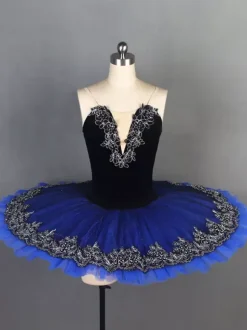 Ballet Dance Costumes Red Adults Kid's Ballerina Ruffles Lace Polyester Dress Dancing Wear