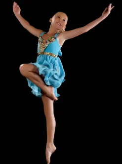 Ballet Dress Red Women's Kid's Ballerina Rhinestones Polyester Dress Dancing Wear