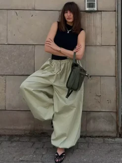 Balloon Pants With Elastic Waist Design For Women 2026